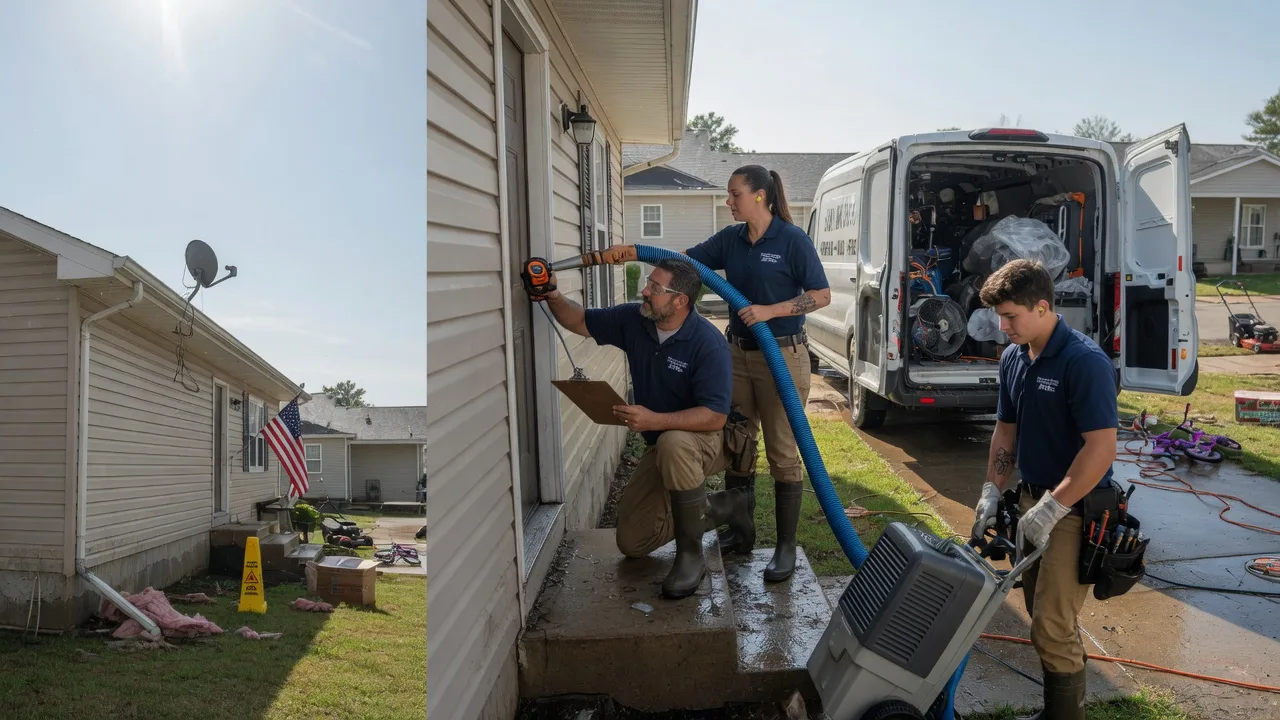 Ceiling Water Damage Restoration in New London, IA near me
